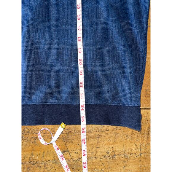 Mens Hart Schaffner Marx‎ Navy Blue Cotton Long Sleeve Quarter Zip Pullover L - Picture 7 of 7